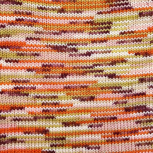 Image of Makromecity Softee Baby Yarn,%100 Premium Anti-Pilling Acrylic, 3.5 Oz, 273 yd (100gr /250 mt), Soft Yarn for Crocheting and Knitting (Sunset, 1 Skein)