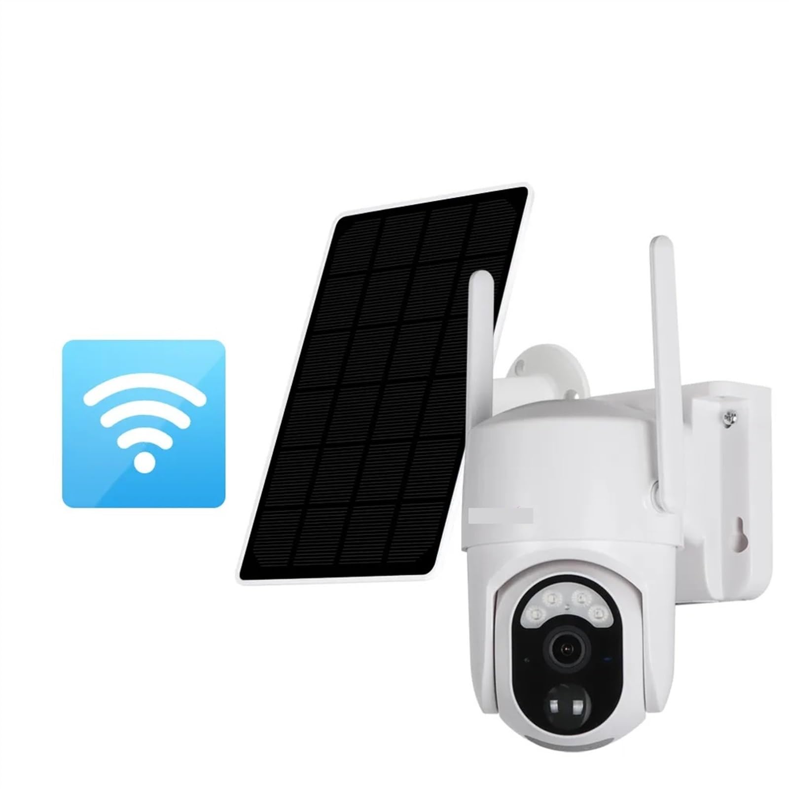 CVFRDD 4G SIM Solar Camera 4MP Outdoor Wireless Color Night Vision PIR Human Detection Secutity Camera Bulit-in Battery(4MP WIFI No Card)