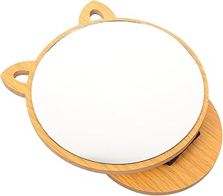 Outanaya Espejo de tocador de madera, decorac...