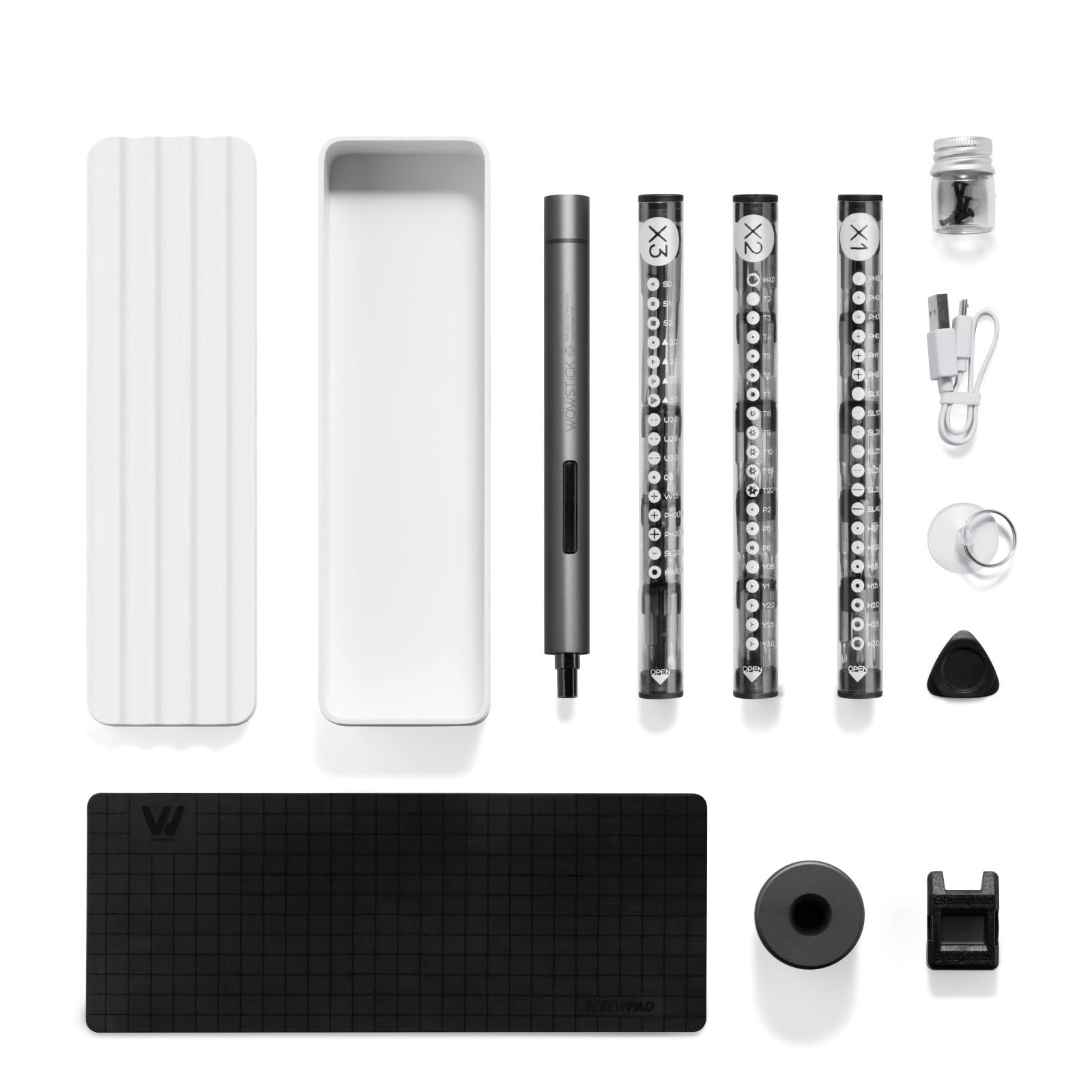 wowstick Lithium Precision Screwdriver wowstick 1F With LED Light And Magnetic Mat Electric Screwdriver Rechargeable Repair Tool kits