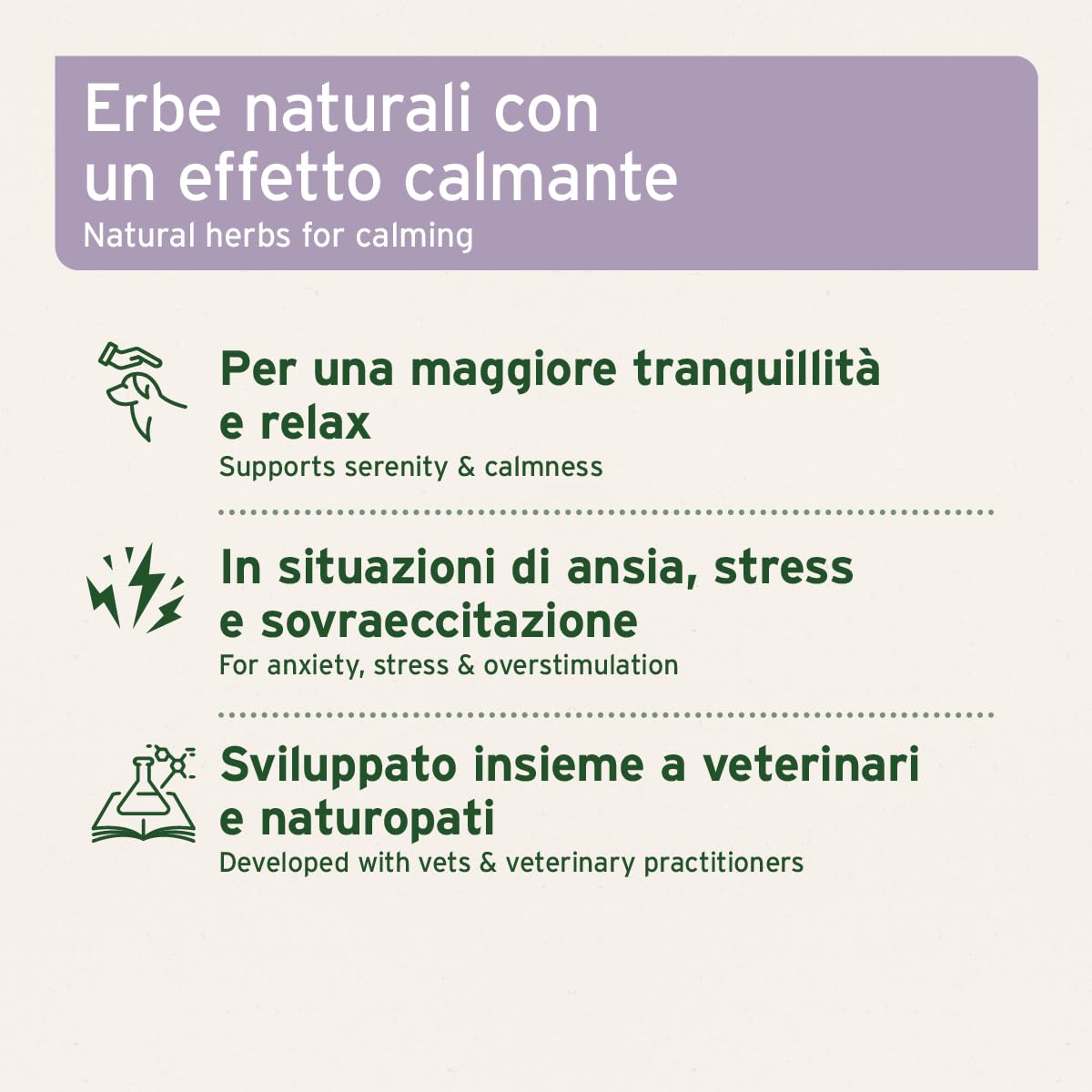 AniForte Calm & Relax 100 g – Calmante Naturale per Cani – per Il Relax e la tranquillità, Piante medicinali Contro ansia, Stress, irrequietezza, nervosismo, Capodanno e Viaggi