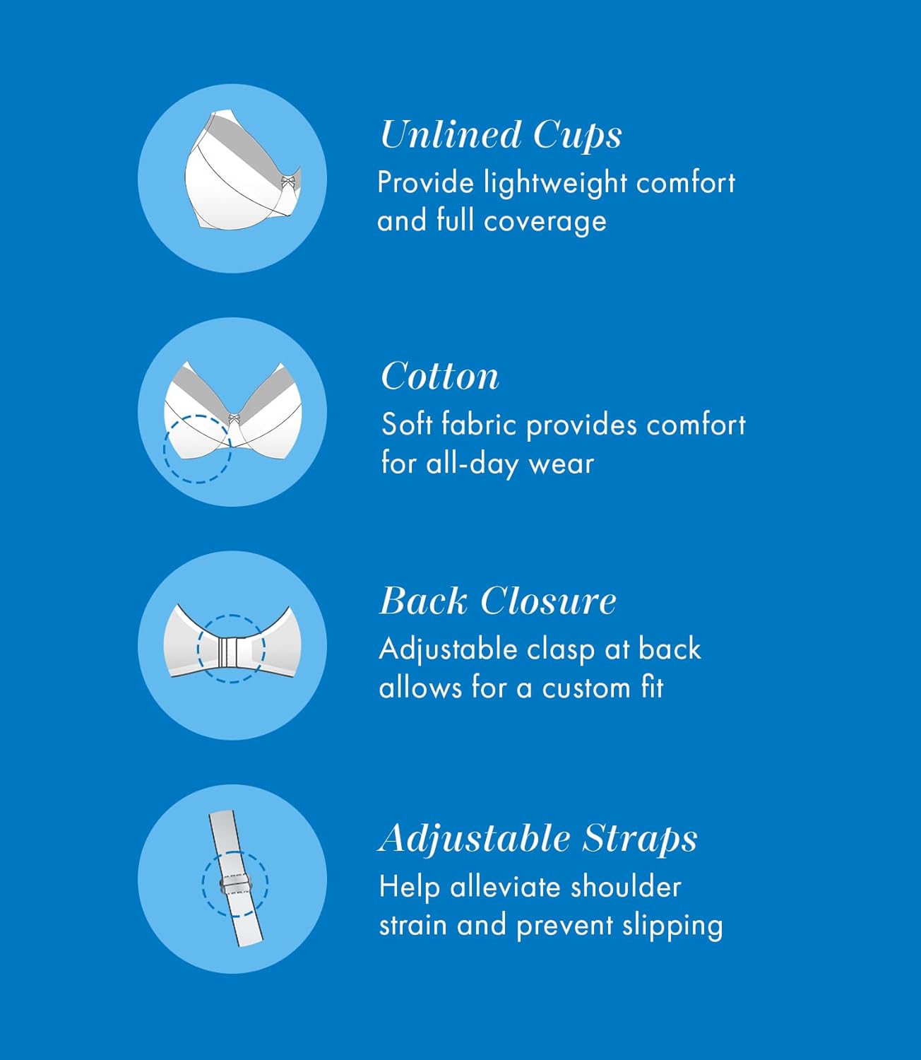 Bestform Womens 5006825 Comfortable Wireless Cotton Bra with Unlined Seamed Cups - Image 5