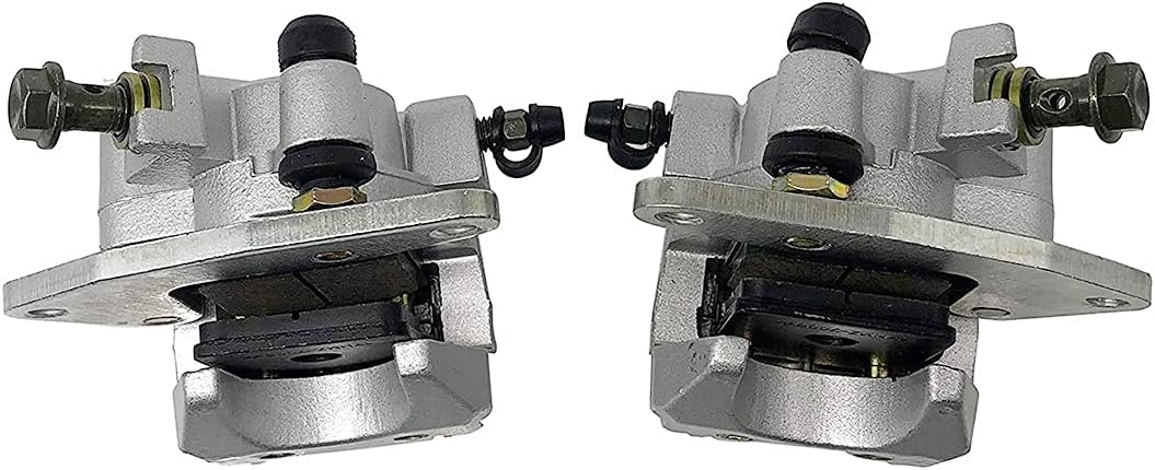 Earlyred Front Brake Caliper Set Compatible With Yamaha Kodiak 400 1999-2006 Kodiak 450 2003-2006 Left and Right With Pads