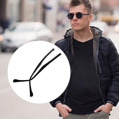 Miniatura 5 de STOBOK 1 par de gafas de metal de repuesto de lentes de templo marco de gafas templo lentes brazos piernas azul