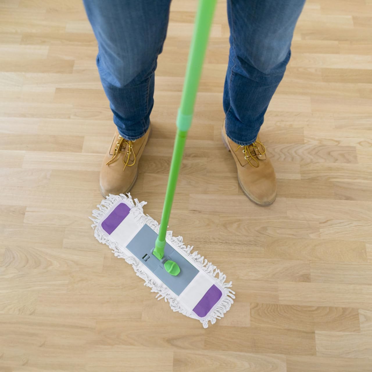 minkissy Microfiber Mop Pads Replacement Reusable Washable Floor Cleaning Cloth Cover for Hardwood Tile Laminate Wet and Dry Use Dust and Pet Hair Cleaning 21.65 X 5.90 X 0.39 in image 3