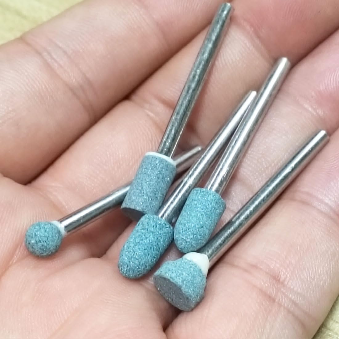 10 Pack Rotary Abrasive Mounted Stone Grinding Tool Silicon Carbide Grinding Kit for Rust Remove