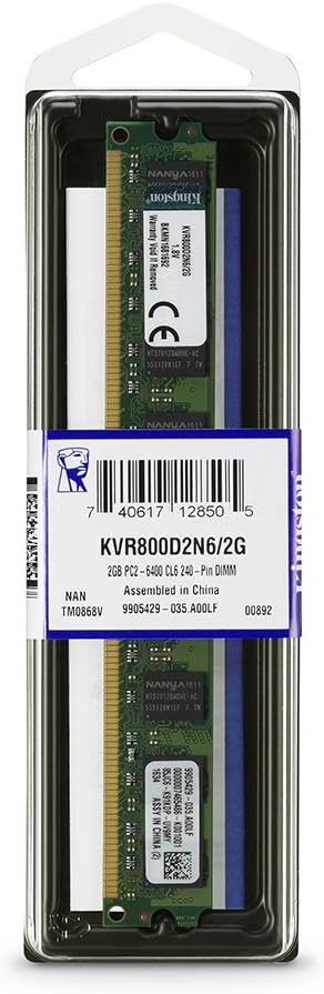 Exclusive Special Kingston ValueRAM 2GB 800MHz DDR2 Non-ECC CL6 DIMM Desktop Memory