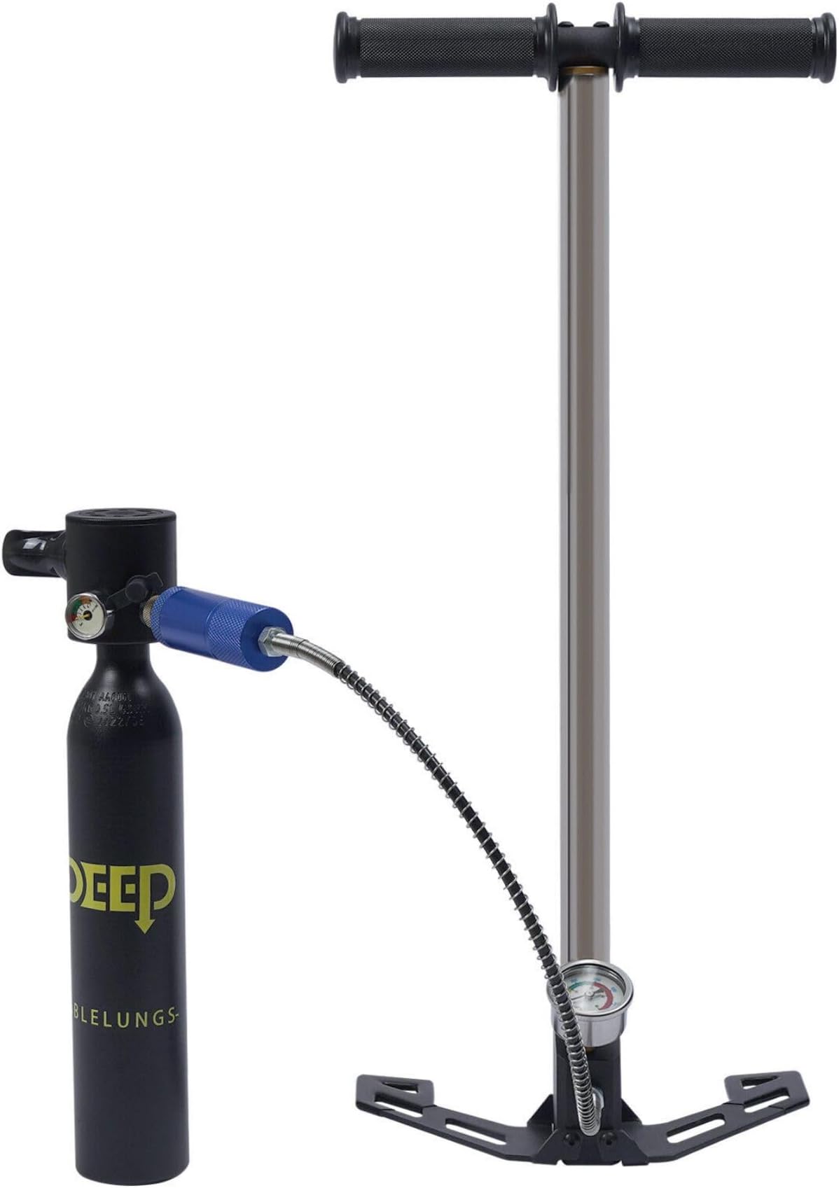0.5L Mini Scuba Diving Equipment, Portable Lung Oxygen Tank Diving Equipment, High-Pressure Air Pump Mini Portable Scuba Pool Oxygen Cylinder Diving Equipment for Underwater Diving