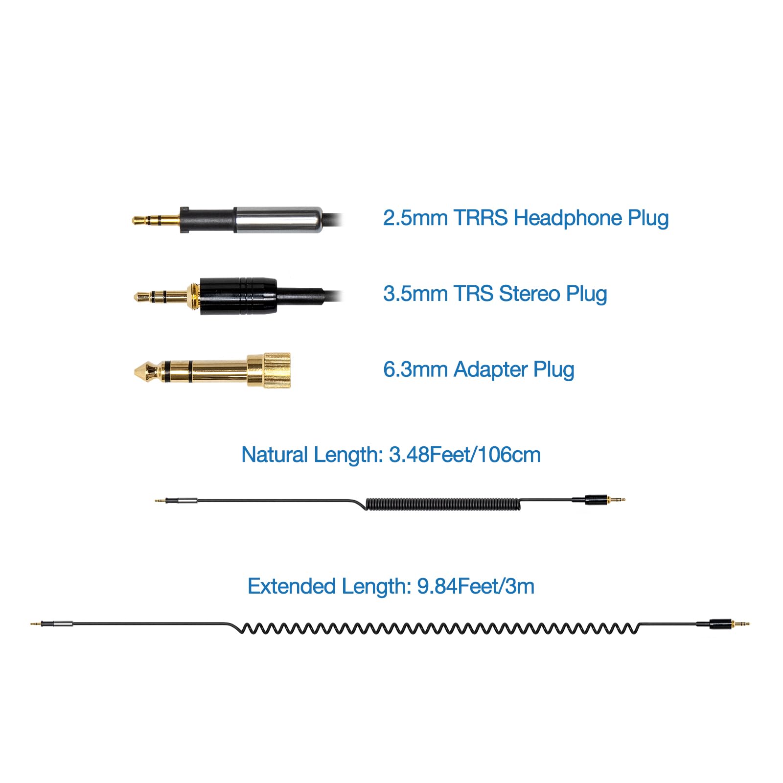 Cavo Cuffie Ricambio Per Pioneer HDJ-CUE1, X5, X7, S7 - Nuovo