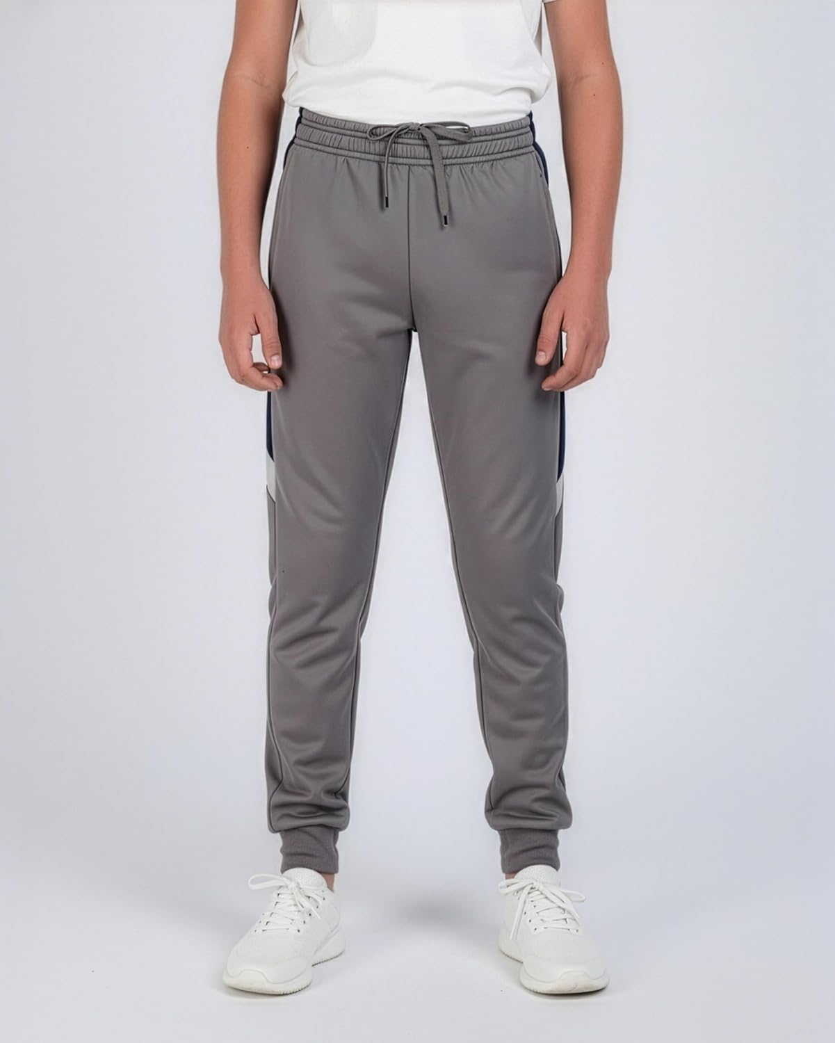 Real Essentials 3 Pack: Boys' Athletic Jogger Sweatpants - Kids Teens Youth Active Sports Pants with Pockets (Sizes 5–18) - Image 2