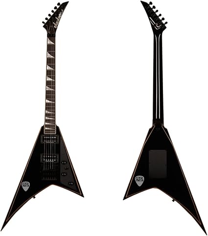 Amazon.com: Jackson EE. UU. RR1 Randy Rhoads Select Series Guitarra  eléctrica Negro con oro rayas : Instrumentos Musicales