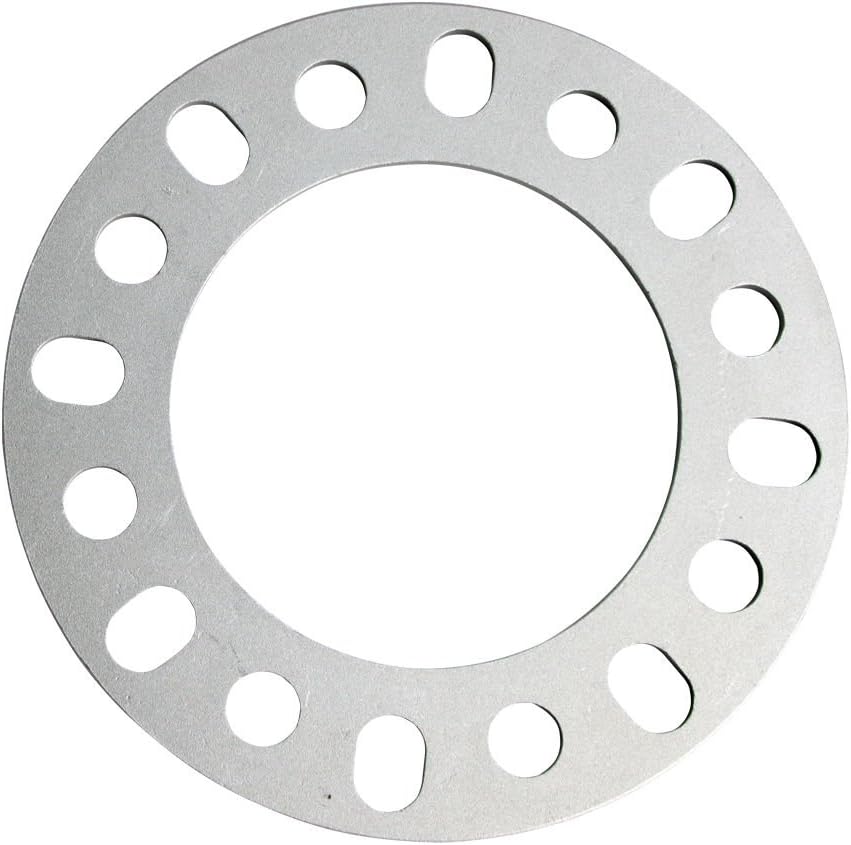 DCVAMOUS 4PC 8x6.5 8x165.1 8x170 8x180 Wheel Spacers 1/4 Inch (6mm) Compatible with Chevy GMC-Ford-Dodge 8 Lug for F250 F350 Super Duty RAM2500/3500 Sierra Silverado Suburban 2500 3500 HD & Most 8Lug