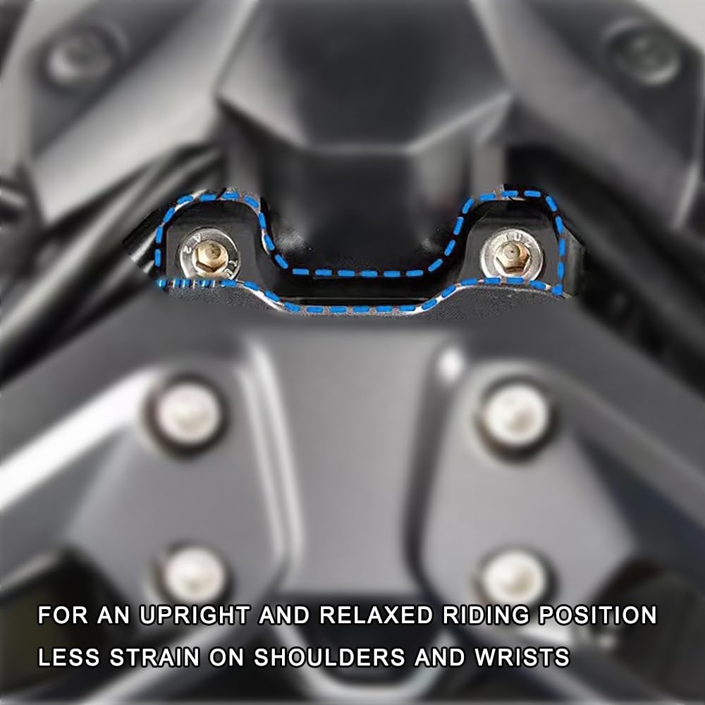 Adattatore di prolunga per montaggio barra di drag della forcella della moto TMAX560 TMAX T-MAX 560 2022-2024 (Nero)