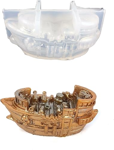 Mini molde de resina de barco de silicona resina epoxi molde de joyería de resina moldes de fundición de resina para adornos caseros