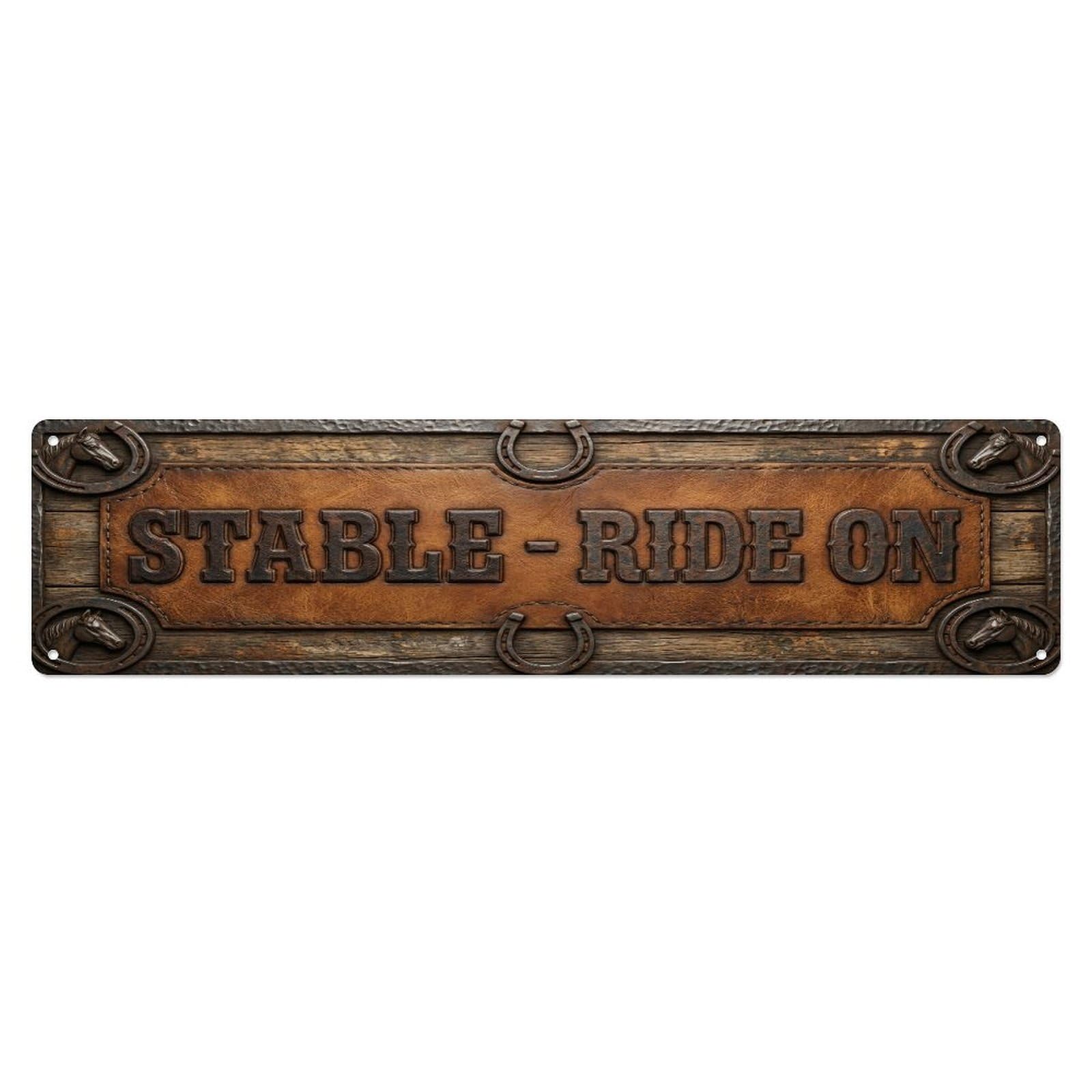 Metal Tin Sign Stable Horse Ride Stable