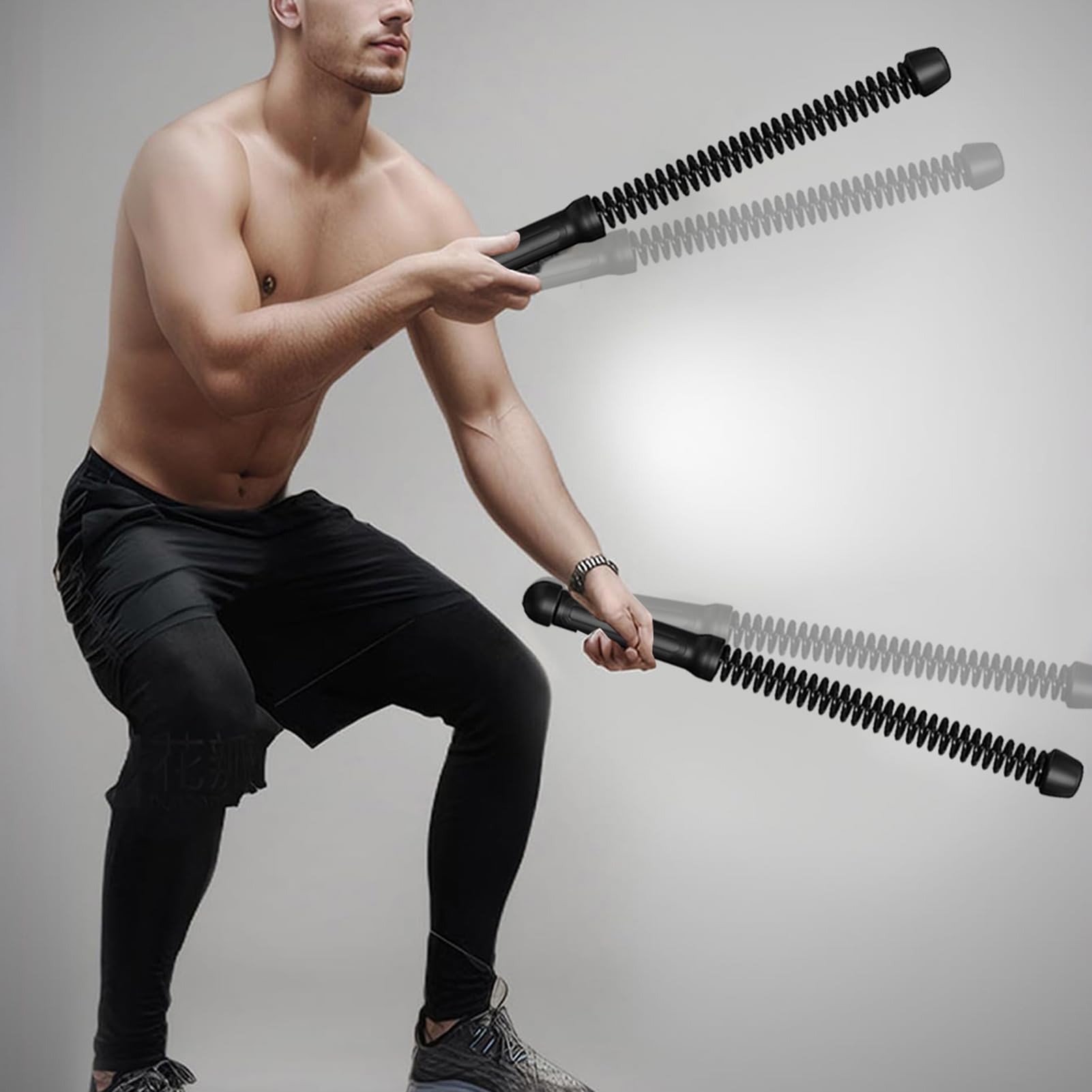 1 par de cuerdas de batalla sin cuerda para hombres y mujeres, ejercitador de brazo, entrenamiento cardiovascular, cuerda de entrenamiento inalámbrico para gimnasio en casa, equipo de fitness