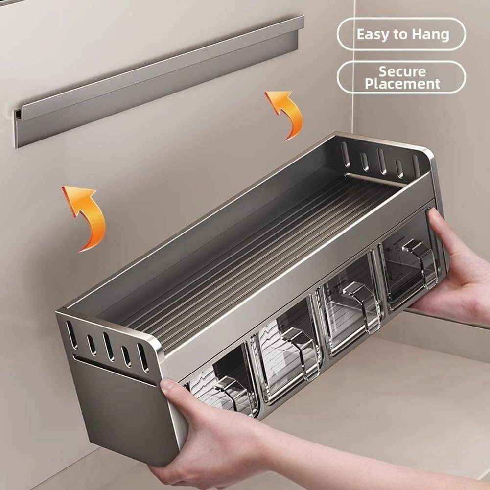 Scaffale da cucina Space Alluminio 33 cm Stabile Scaffale da cucina Space