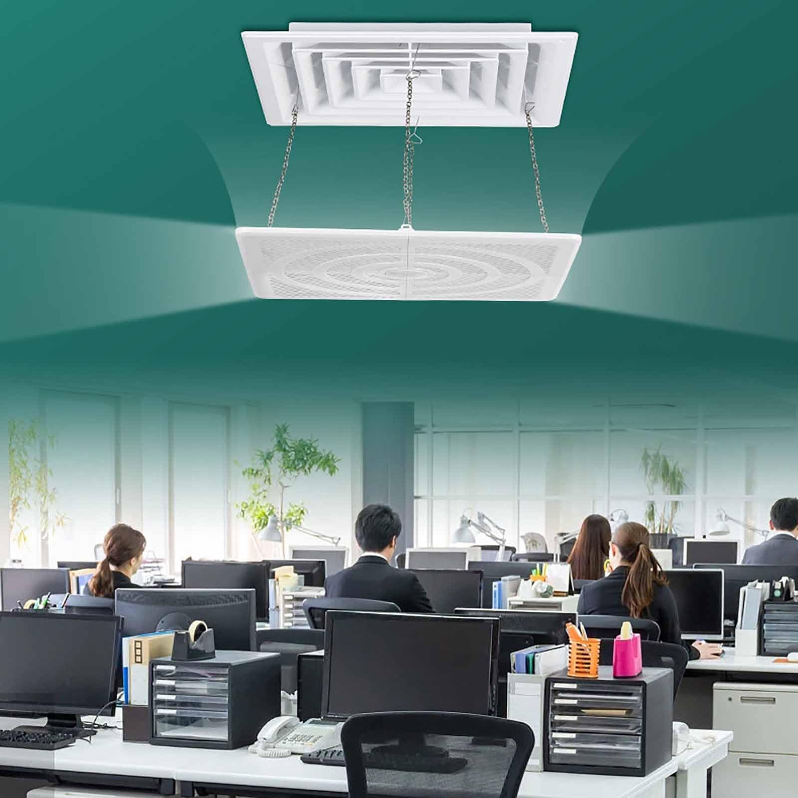 Deflettore per condizionatore d'aria, deflettore anti-diretto, deviatore d'aria a soffitto per uso domestico, hotel e biblioteca, lunghezza 60 cm