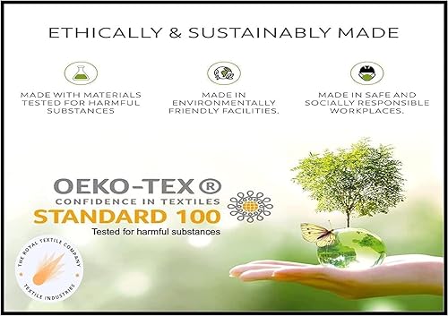 Miniatura 6 de Factory Outlet - Juego de sábanas de 500 hilos que se adapta a bolsillos de hasta 10 a 12 pulgadas de profundidad, 100% algodón egipcio, tamaño