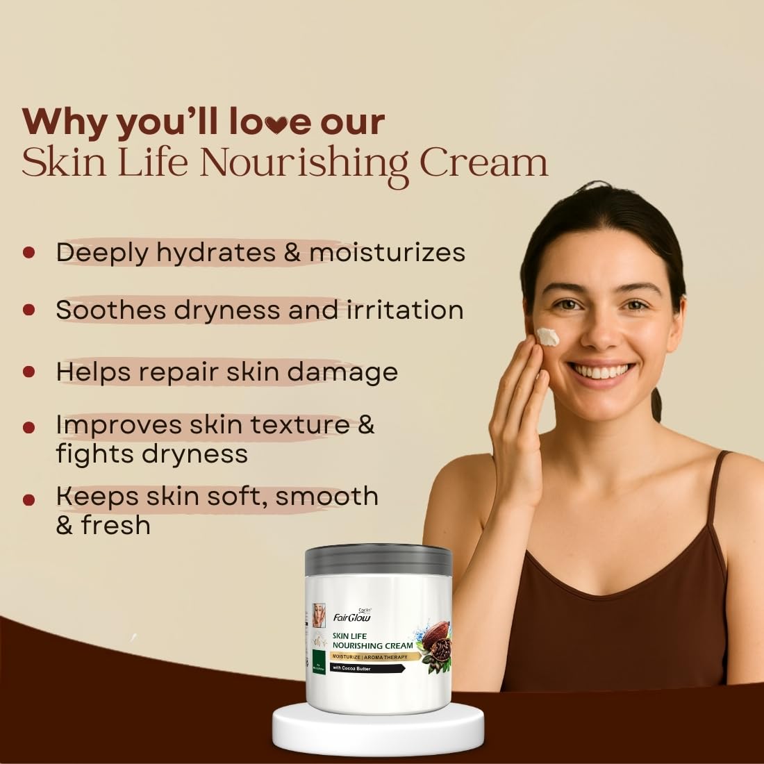Corlin Fair Glow Skin Life Nourishing Cream 800g 1