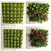 Mr Garden Vertical Garden Grow Bag, Wall Hanging Felt Planter Bag 36 Pockets Indoor/Outdoor Herbs Flowers, Green