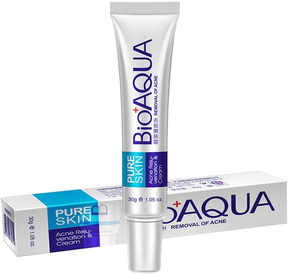 Bioaqua Acne Scar Treatment, Natural Blemish Gel, Acne Pimple Acne Spot Removal Cream, Oil Control Shrink Pores Face Care Cream
