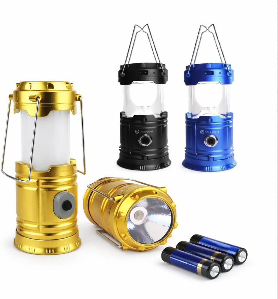 DP-78 LED Kamp Feneri, Ta nabilir Pilli El Feneri, Parlak I k, Kamp, Bal k l k, Acil Durum ve Bah e Kullan m   in Dayan kl  Lamba, 2 in 1 [Enerji S n f  A+]