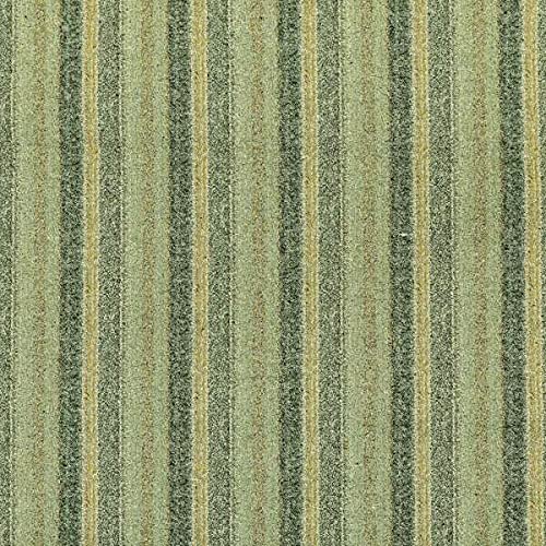 Redbrick Mill Fabrics Jacquard-Polsterstoffe mit vertikal gestreiftem Muster in Seegrasgrün und Blau (Muster 10 x 8 cm)