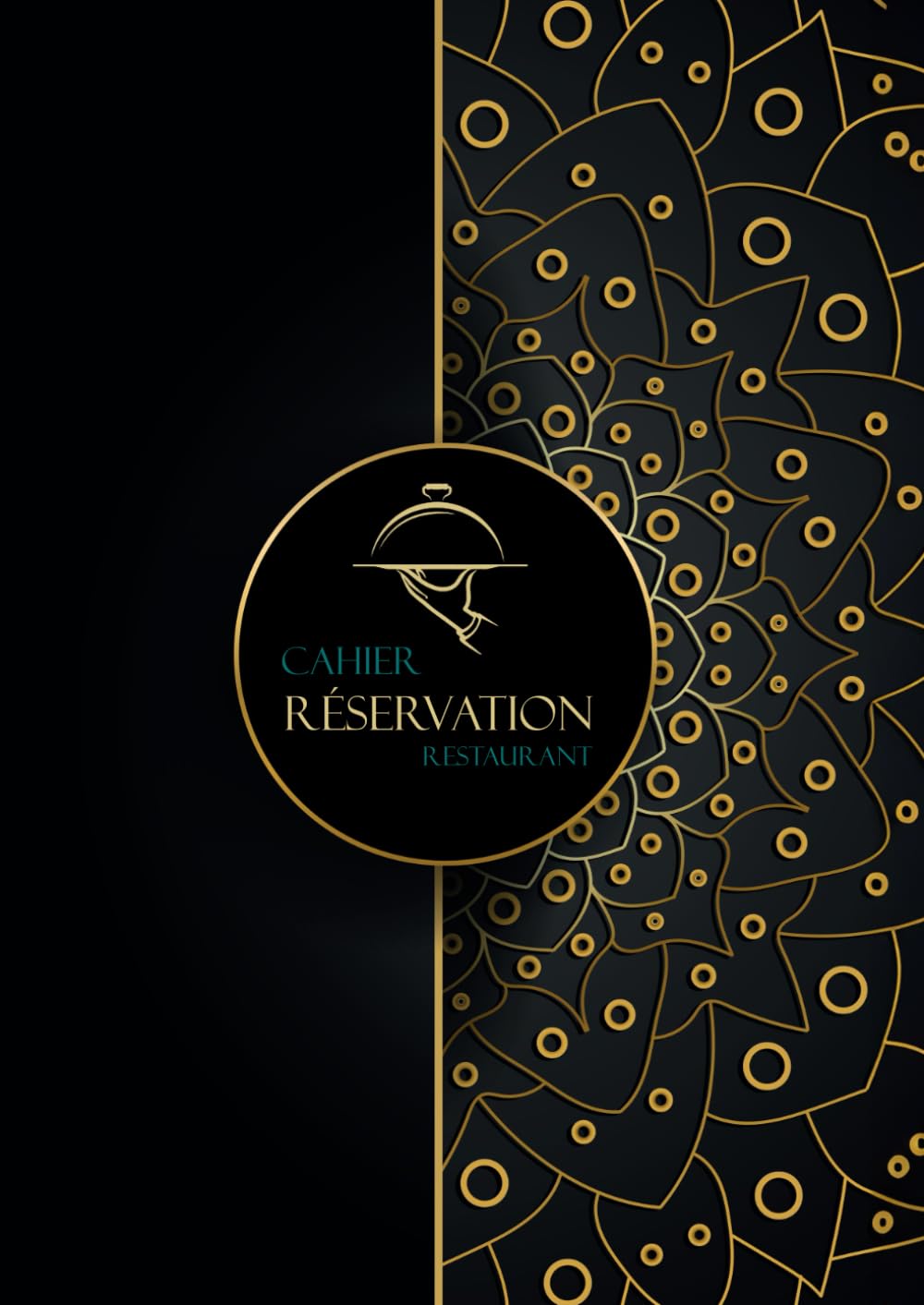 Cahier de réservation restaurant: 2 pages par jour (Déjeuner / Dîner) | Agenda pour 72 réservations par jour | Grand format A4 | 780 pages