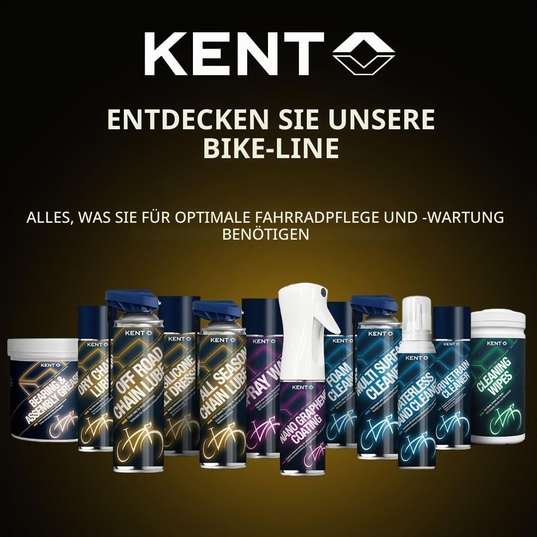 KENT BIKE Bearing & Assembly Grease – Schmierfett für Fahrradlager & Montage – Reduziert Reibung & Verschleiß – Haftstark & temperaturbeständig – Mit EP-Additiven für extreme Belastungen