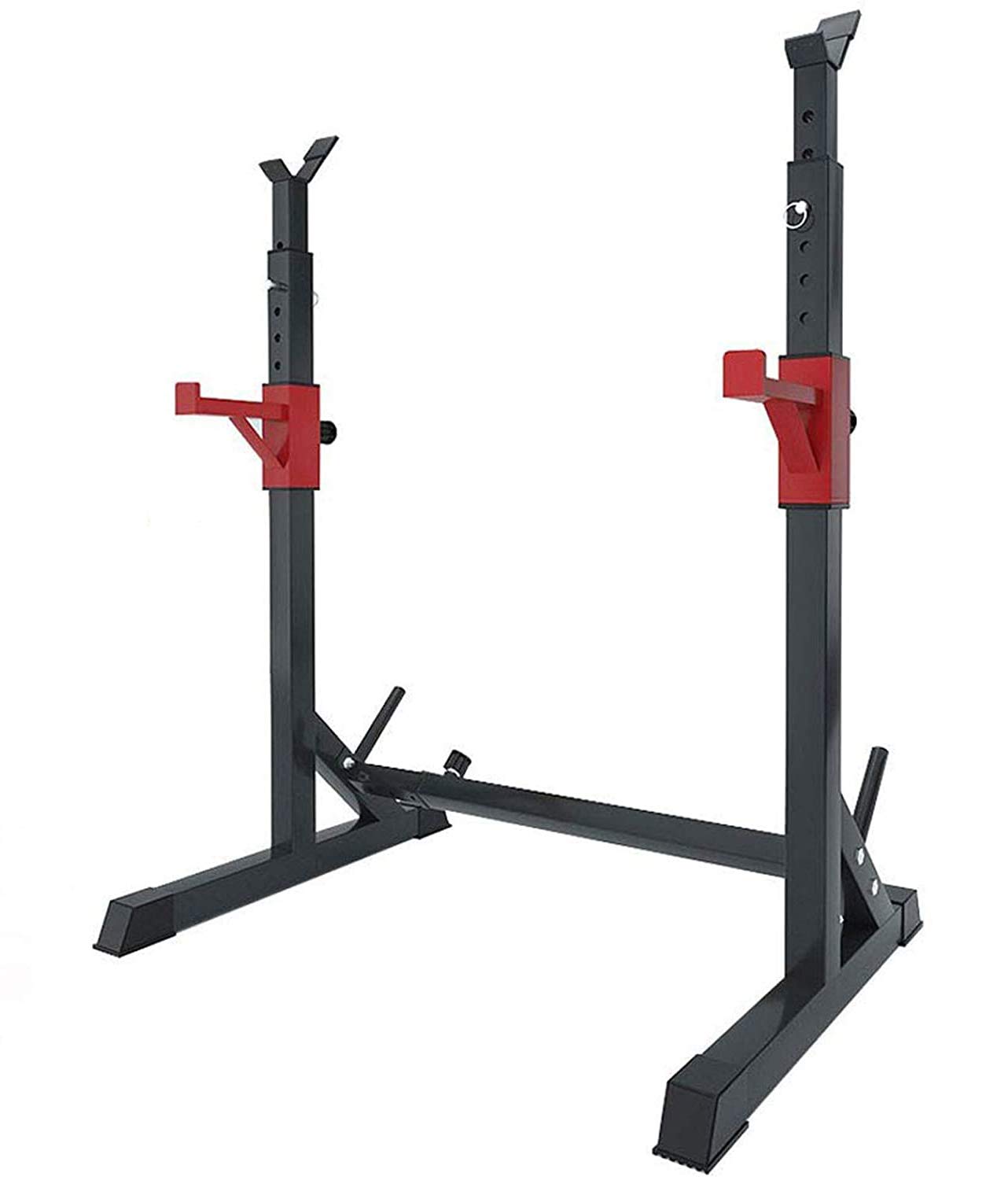 Soporte Ajustable para Sentadillas, Barra y Mancuernas, Gimnasio en casa para Levantamiento de Pesas, Culturismo y Entre