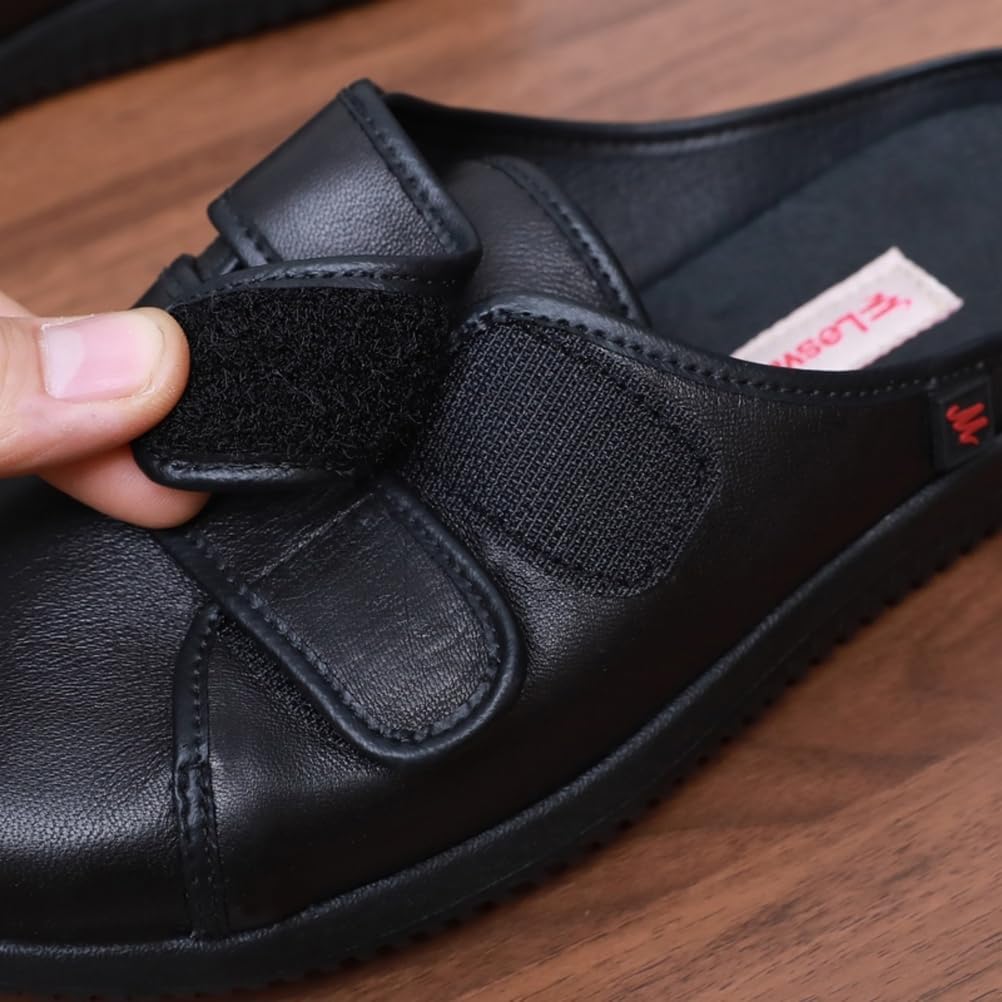VEACAM Women's Diabetic Shoes Adjustable Lightweight Sandals for Edema Arthritis Wide Width Swollen Feet Elderly Walking Sneakers