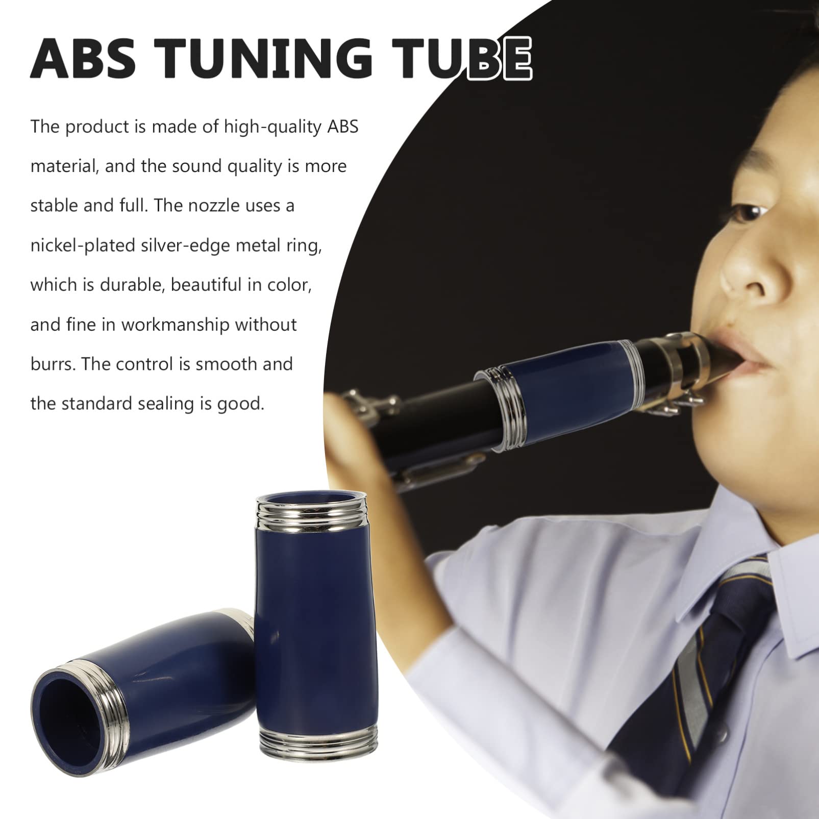 ABOOFAN 3pares Tubo De Afinación Para Clarinete De Alta Tonalidad Accesorio Compacto De Abs Para Músicos y Estudiantes