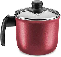 MTA - Fervedor em Alumínio Antiaderente com Tampa, Capacidade de 1,7L, nº 14, Cor Cereja, Linha Cristal.