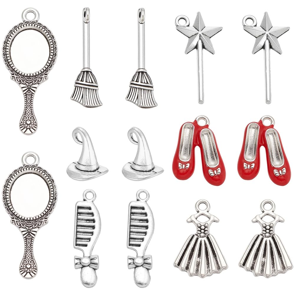 Pendentifs Féeriques Magiques et Breloques Chapeau Magique en Argent Antique Tibétain