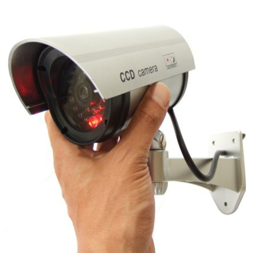 Videocamera Fittizia IR1100 B - Telecamera Finta Con LED, Sorveglianza Finta Esterna
