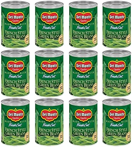 Del Monte BLUE LAKE French Style Green Beans, Canned Vegetables, 12 Pack, 14.5 oz Can