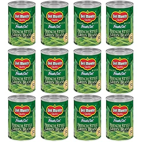 Del Monte BLUE LAKE French Style Green Beans, Canned Vegetables, 12 Pack, 14.5 oz Can Cover