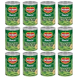 Del Monte BLUE LAKE French Style Green Beans, Canned Vegetables, 12 Pack, 14.5 oz Can