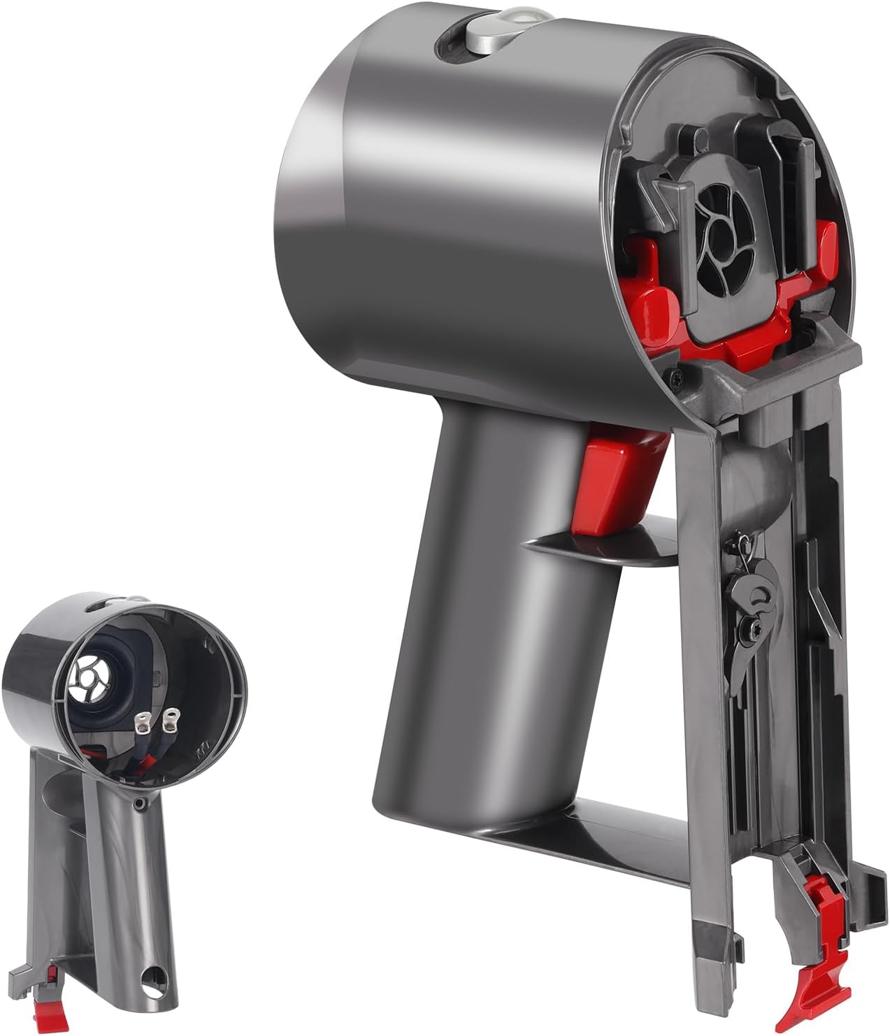 Main Body Assembly Housing Compatible with Dyson V8 SV10 Handheld Vacuum Cleaner, Main Body Shell Replacement for V8 Animal, V8 Absolute, Motor Handle with V8 SV10 Trigger Assembly