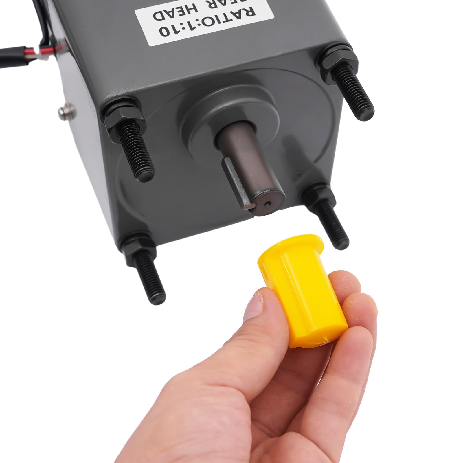 Getriebemotor 220v, 250W Elektrischer Getriebemotor mit Halterung und Gouverneur, 270rpm Einstellbare Elektromotor mit Getriebe, Aluminiumlegierung Motor für Industrie, Textilmaschinen (10K)