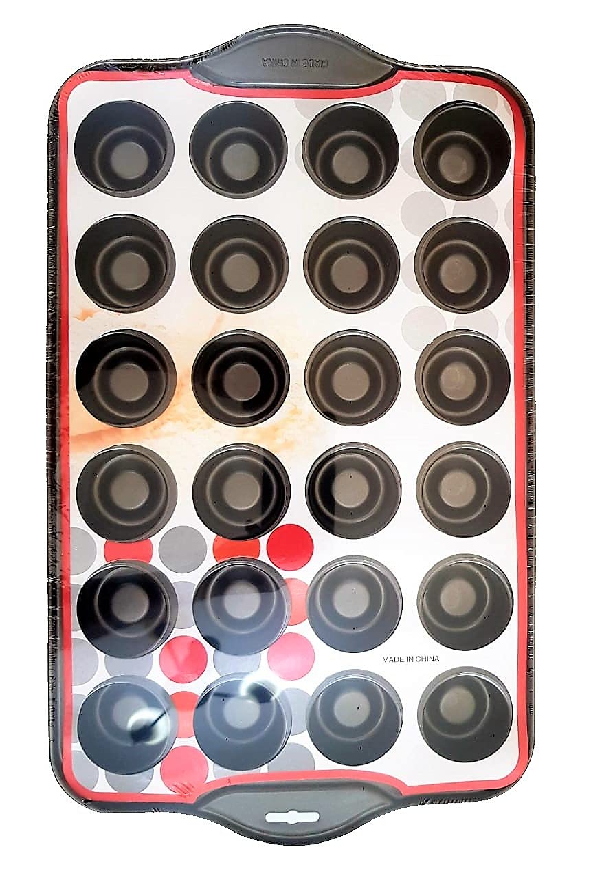 Bakeware Nonstick Muffin Pan - 24 Cup, Premium Quality Cupcake Pan, Dishwasher Safe