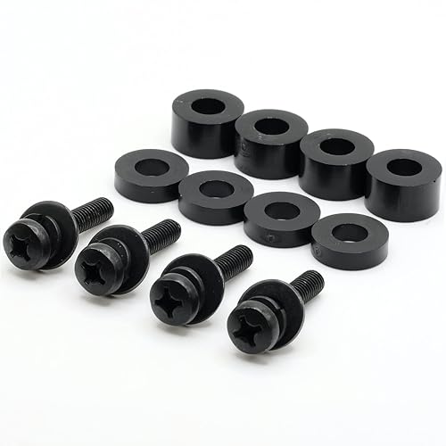 ReplacementScrews Tornillos de montaje en pared para TV M6 de 1.181 in - Kit de accesorios de montaje universal métrico M6 - Incluye arandelas y