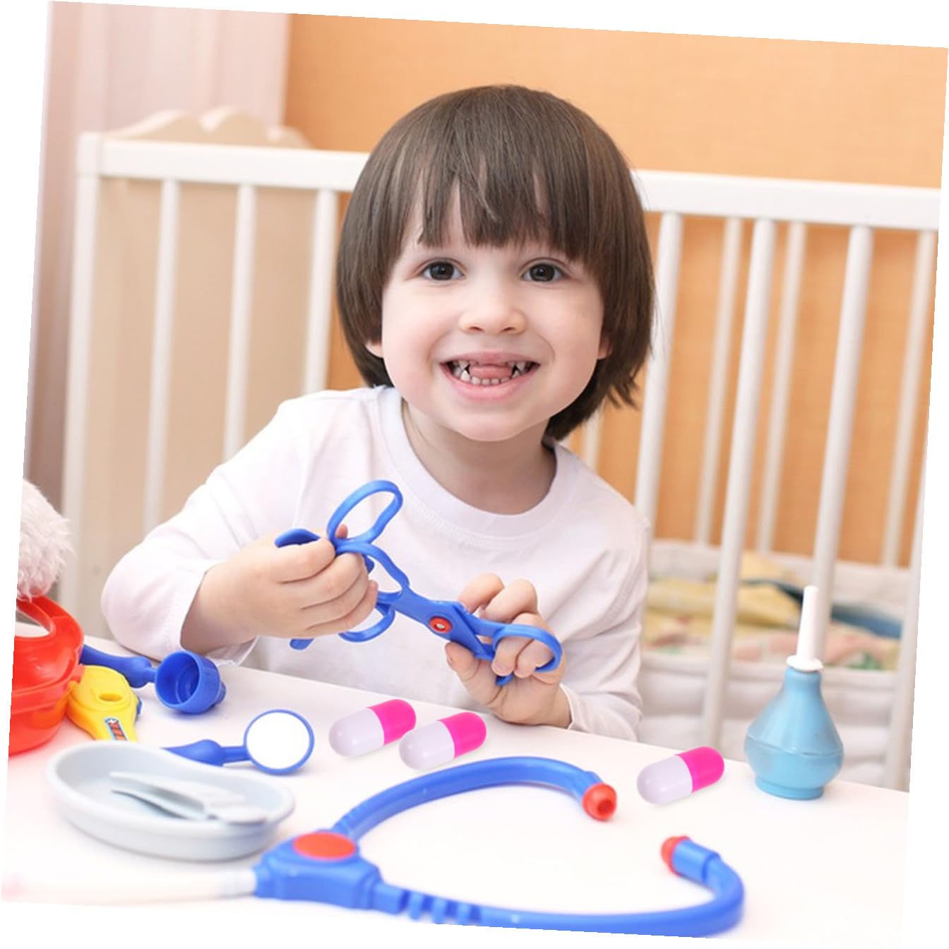 BESPORTBLE 30 Piezas de Simulación para Juguetes de rol para Bebés de Juguetes Educativos de para Niñas y Pequeños Color Rosa