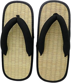 Japanese Straw Flip Flop Traditional Straw Plaited Article Flip Flops Summer Slippers Y-Shaped Clip Slipper Sandals Open Toe Slipper