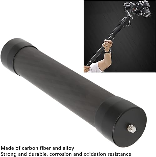 Miniatura 4 de Poste monopie de extensión de fibra de carbono, barra extensible profesional de mano de 8.3 in8.3 pulgadas estabilizador de cardanes para cámara