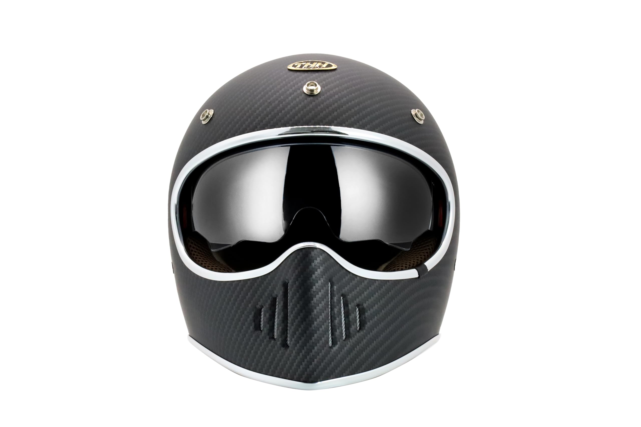 Amazon.co.jp: THH フルフェイス ヘルメット TT-03 ブラックカーボン