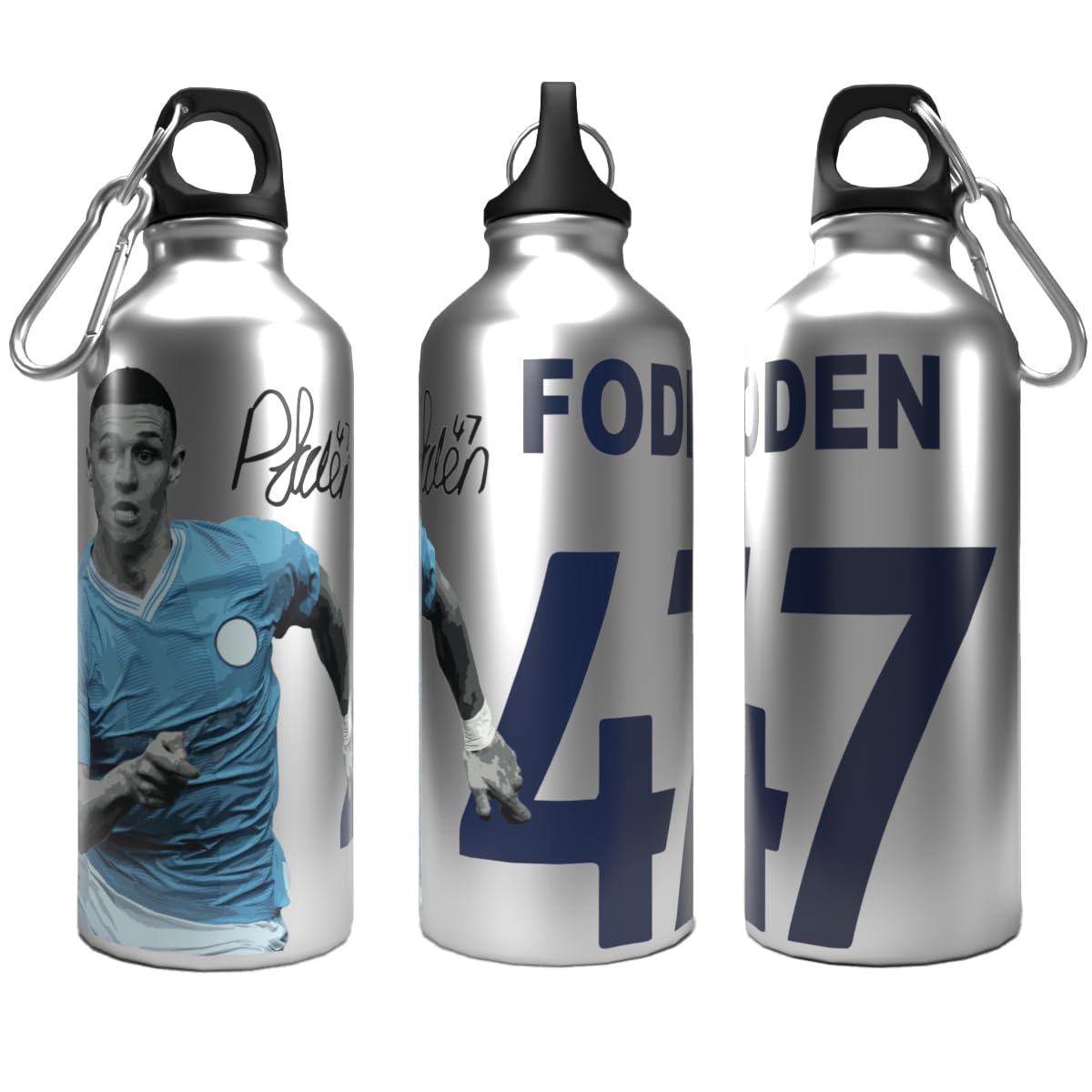 Partisan Multicolour City Bottle Foden 2-Lid Aluminium 750Ml Silver