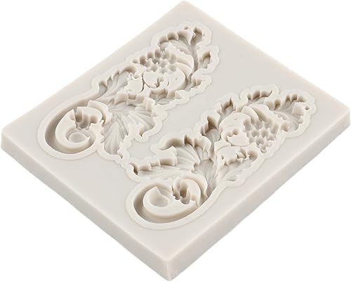 Miniatura 3 de Moldes barrocos de silicona para decoración de pasteles, decoración de cupcakes, pasta de goma de chocolate, pasta de caramelo y arcilla polimérica