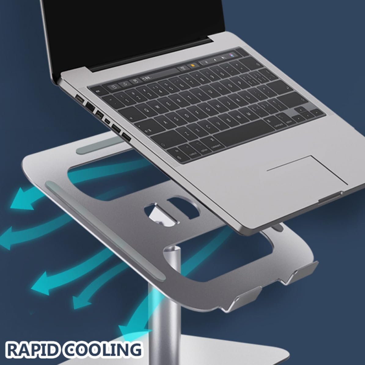 WOONEKY Supporto per Notebook Regolabile in Altezza, Pieghevole, Lega